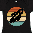 thumbnail image 4 of Inktastic Space Rocket Retro Sunset Boys or Girls Baby Bodysuit, 4 of 5