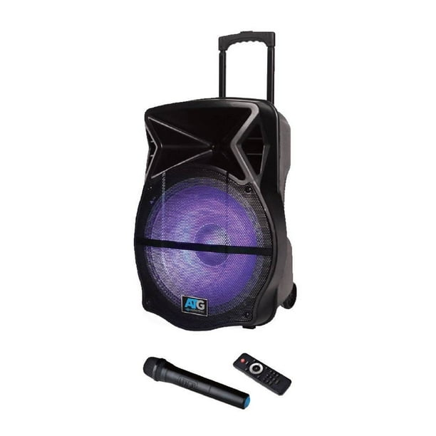 Audio to Go Portable 15 Inch Woofer 3000W Speaker System with Handle and Wheels Audio to Go Portable 15 Inch Woofer 3000W Speaker System with Handle and Wheels