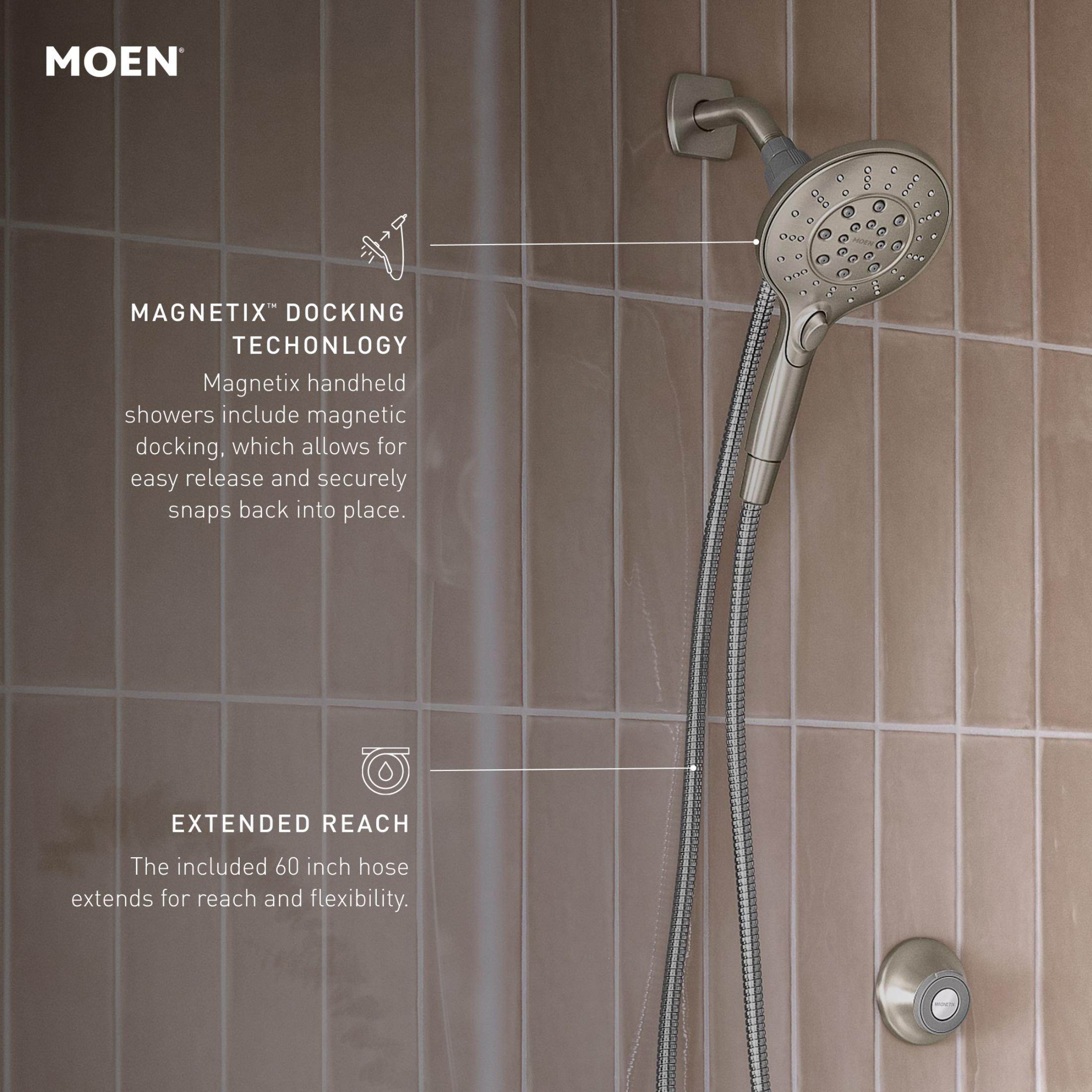 Moen Engage Magnetix Handheld Shower Head, 5.5-Inch photo 3