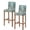 Bronze, variant on Coastal Seahorse Blue Green Bar Stool Covers Set of 2, Summer Ocean Starfish Coral Stretch Washable Bar Chair Covers with Backs, Removable Pub Counter Height Chair Cover for Kitchen Dining Room Cafe