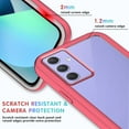 thumbnail image 4 of Case for Samsung Galaxy A54 5G for Women Men, Shockproof Samsung A54 5G Case Clear Phone Case Support Wireless Charging Protective Cases (Rose Red), 4 of 14