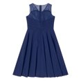 thumbnail image 4 of Zaldita Kids Girls Shiny Sequins Junior Bridesmaid Dresses Sleeveless Wedding Party Dress Navy Blue 4, 4 of 7