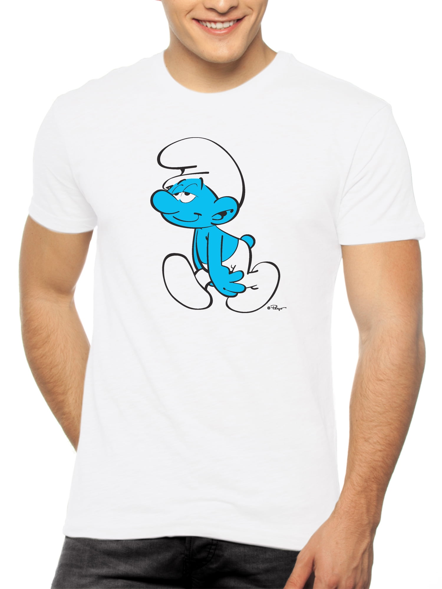 avoid psychology Easygoing Men's "The Smurfs" Short Sleeve Graphic T Shirt - Walmart.com