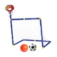 thumbnail image 2 of Aro de baloncesto con portería de fútbol 2 en 1 DYNWAVEMX Rojo, 2 of 8