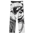 thumbnail image 4 of Cool Bear In Shades And Chain Winter Female Pants Flannel High Waist Women Pants Lady Warm Straight Leg Plush Trousers, 4 of 7
