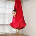 thumbnail image 2 of UAYOTSE Sensory Body Socks Breathable and Stretchy Full Body Swings for Kids and Adults to Explore Sensory Boundaries, Red, 2 of 5