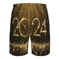 thumbnail image 6 of Disketp Men'S Swim Trunks Hawaiian Breathable Surf Beach Swimsuits Mesh Lining Beach Shorts With Pockets-2024 Happy New Year, 6 of 9