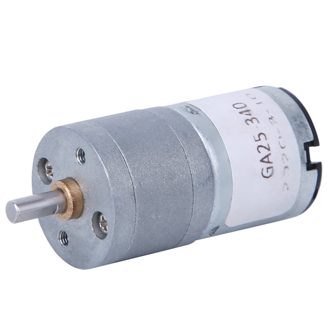 Daboolka Caja de cambios Motor eléctrico Alta torsión 25 mm Diámetro del eje DC12V para kit de caja de cambios robot