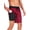 Red Black, variant on Mens Quick Dry 4 Way Swim Trunks with Liner Summer Bathing Suit Size M