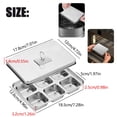 thumbnail image 3 of Lidded Stainless Steel Freezer Storage Tray, Smooth Easy Release Metal Container, Multi Purpose Vessel For Homemade Ice Cube Meal Prep Cold Drinks Storage, 3 of 5