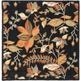thumbnail image 6 of SAFAVIEH Blossom Evelyn Floral Flowers Wool Area Rug, Black/Multi, 3' x 5', 6 of 10