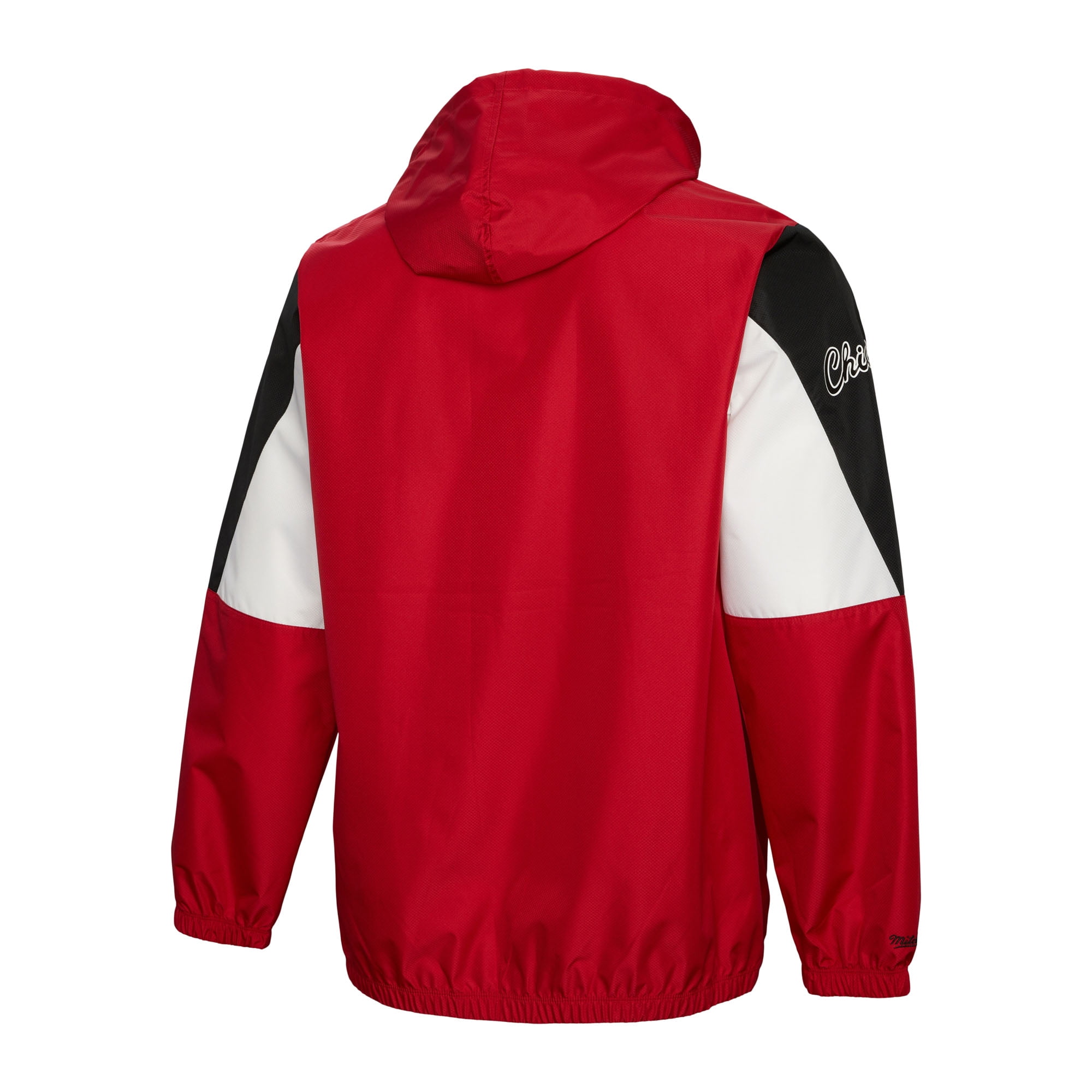 ジャケット・アウター Mitchell&Ness THROW DOWN JACKET BULLS Men's Light Blue Chicago Bulls Hardwood Classics Throw Down