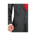 thumbnail image 4 of Salvatore Exte Men's Modern Two Button Sharkskin Suit Gray, 4 of 4
