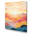 thumbnail image 2 of Designart "Dramatic Mountain Sunset View" Sunrisesunset Wall Decor, 2 of 7