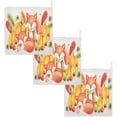 thumbnail image 6 of SKYSONIC 3 PCS Fall Fox Pumpkin Baby Muslin Washcloths, Autumn Harvest Face Towel Burp Cloths Ultra Soft Absorbent Cotton Bath Wipes Towels for Newborn Boys Girls, 6 of 7