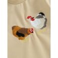 thumbnail image 6 of FEORJGP Infant Baby Boy Romper 3M 6M 12M 18M Newborn Round Neck T-shirt Bodysuit Short Sleeve Rooster Embroidery Jumpsuit Toddler Cute Sweet Casual Daily Summer Clothes, 6 of 8