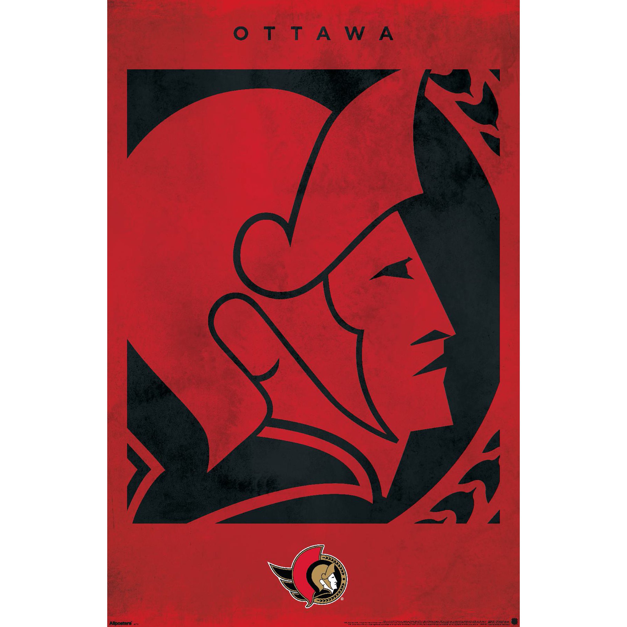 NHL Ottawa Senators - Logo 25 Wall Poster, 22.375" x 34"