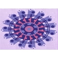 thumbnail image 1 of Ahgly Company Indoor Rectangle Patterned Mauve Purple Area Rugs, 7' x 10', 1 of 6