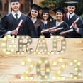 thumbnail image 4 of Homeer Decorative Light Decorative Lamp Digital Number Light Decorative Light - Glowing Plastic LED Marquee Light Up Letter GRAD 2023 Graduation Party Decor, 4 of 11