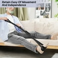 thumbnail image 2 of KEKOY 42" Long Leg Lifter Strap with Two Foam Handle and Foot Loop, Mobility Aid for Hip & Knee Replacement, Wheelchair, Handicap, Black, 2 of 6