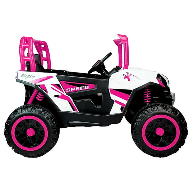 Electric Car Montable Rally Wheel 12v Buggy Blanco Todo Terreno