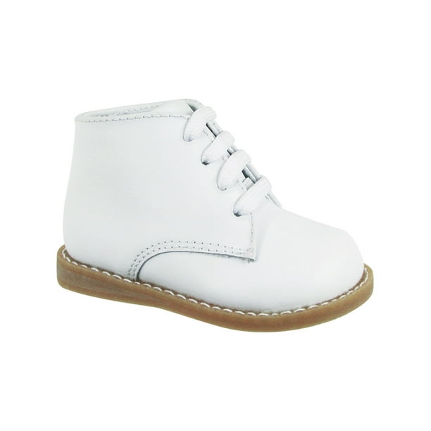Baby Deer Baby Deer Unisex White Leather Hi Top Crepe Outsole Casual Boots Walmart Com Walmart Com