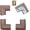 Coffee Brown, variant on HeftyFit Corner Protector for Baby (4 Large Corners), Heavy-Duty Soft Rubber Foam Furniture Corner Bumper Guards, 3M Adhesive Pre-Taped, Onyx Black