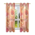 thumbnail image 7 of Yayeee Window Curtains Set of 2 for Living Room Light Filtering 63"x52", Pink Flowers, 7 of 7