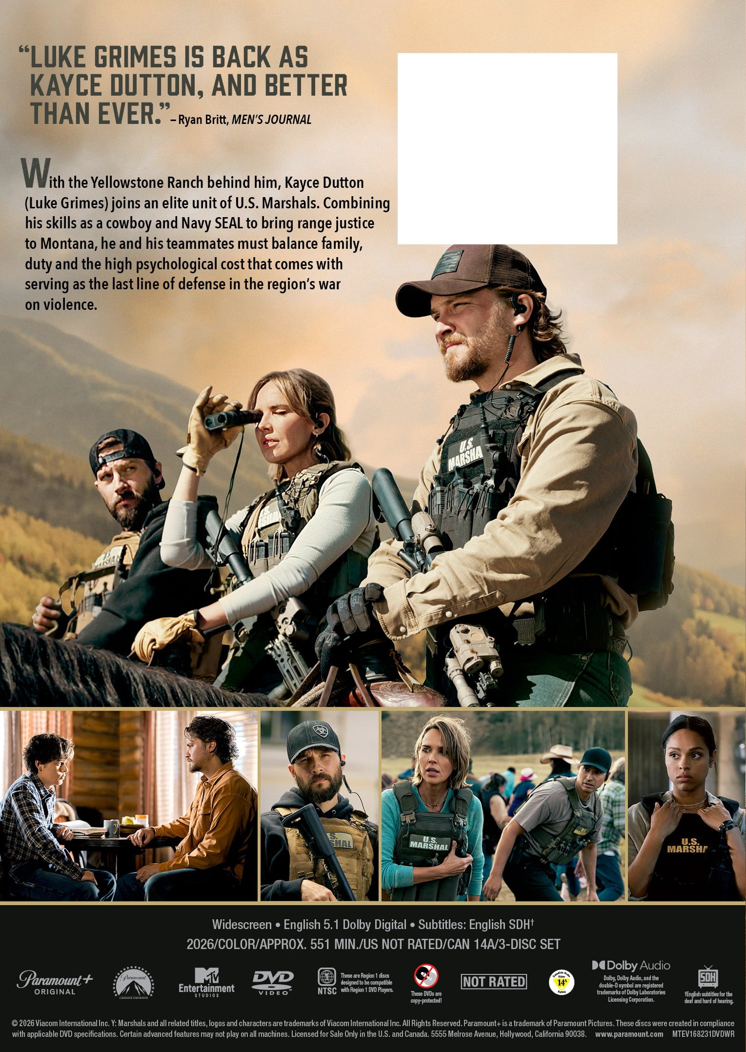 Marshals - Season One (DVD) Paramount Pictures Corporation, Western