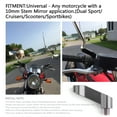 thumbnail image 4 of MotorGenic 2x CNC Titan-color 10MM MOTORCYCLE MIRROR RISER EXTENDER MOTORBIKE ADAPTOR ADAPTER, 4 of 6