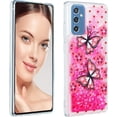 thumbnail image 3 of Case for Samsung Galaxy S23 FE, Galaxy S23 FE Case Cute Pink Glitter Luxury Sparkle Liquid Girls Women Quicksand Clear Soft TPU Protective Phone Case for Samsung Galaxy S23 FE Pink Butterfly, 3 of 10