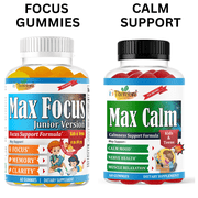 Omega 3 Focus Gummies + Calm Magnesium Gummies – Brain, Focus, and Relaxation Support by Therefore