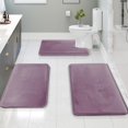 thumbnail image 1 of Alfombras de baño Clara Clark, alfombra de baño de espuma viscoelástica de terciopelo, antideslizantes, lavables a máquina, de secado rápido, ultrasuaves., 1 of 1