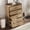 Yellow, variant on Vabches Farmhouse 5 Drawer Dresser with Metal Handle, Tall Wood Chest of Drawers for Living Room Bedroom,White Brown