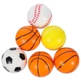 thumbnail image 1 of SEWCHICS 6 Pcs Balles Rondes Rebondissantes pour Enfants Mini Design Outil d'Activité Physique Ensemble de Balles de Sport, 1 of 8