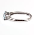 thumbnail image 4 of 14Kt White Gold Aquamarine With Diamond Ring, 4 of 5