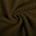 thumbnail image 7 of Ediodpoh Solid Color Casual Collar Long Sleeve Knitted Pullover Sweater Soft Womens Sweaters for Comfortable Warm Winter Wear Coffee XXXL, 7 of 7