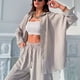 thumbnail image 1 of Conjuntos casuales de dos piezas para mujer, conjunto de camisa y pantalones largos de manga larga informal para mujer, conjunto de dos piezas para mujer, máxima comodidad, 1 of 4