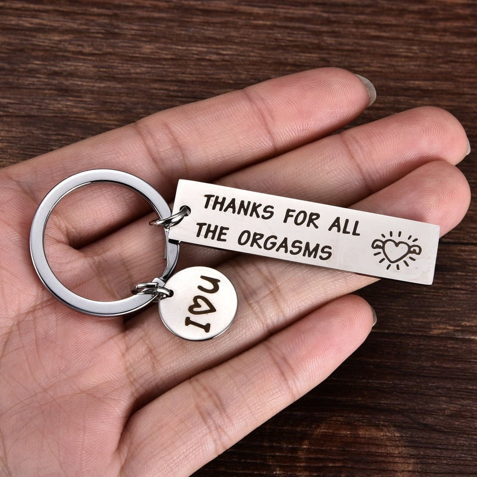 Stainless Steel Keychain Solid Silver Long Key Chain Simple Design Key Ring for Men and for Women Europe America Strong
