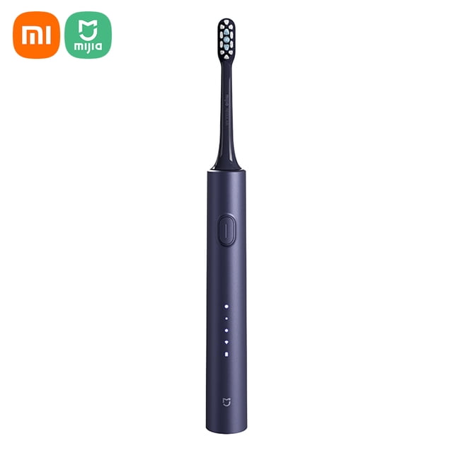 Cepillo de dientes eléctrico sónico Xiaomi Mijia T302 IPX8, resistente al agua, carga inalámbrica, 4 Meterk Azul
