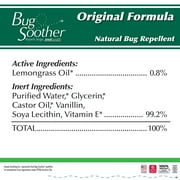 Bug Soother Natural Bug Repellent, 4oz Spray Bottle