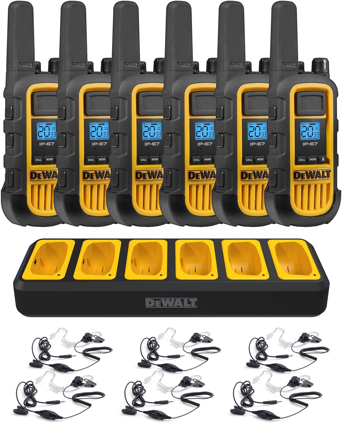 DeWalt DXFRS800 Rechargeable Two-Way Radio with Port Charger and Headset  Bundle Pack Walmart Canada