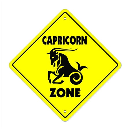 Capricorn Crossing Sign Zone Xing | Indoor/Outdoor | 14