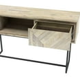 thumbnail image 4 of Rexi 51 Inch Sideboard Console Table, Drawer, Open Shelf, Natural Brown - Saltoro Sherpi, 4 of 6