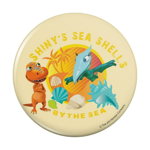 Shiny's Sea Shells by the Sea Dinosaur Train Kitchen Refrigerator Locker Button Magnet