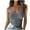 Grey, variant on Seductiva Women's Slim-Fit Camisole Plus Size Going Out Tops for Women Ribbed Tank Tops Sleeveless Slim Shirts Solid Color Undershirt Sleeveless Basic Cami Top Shirt Loose Fit T-shirt