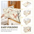 thumbnail image 2 of Yayeee Collapsible Cube Storage Bin with Lid Fabric Closet Decorative Basket with Handles, Light Red Flowers, 2 of 7
