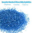 thumbnail image 3 of Uxcell Crushed Glass Glitters Colorful Irregular Glass Chips Chunky Stones Deep Blue, 3 of 7