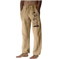 thumbnail image 2 of WXLWZYWL Pants for Men Relaxed Fit Big and Tall Men's Sweatpants Jogging Pants Athletic Bottoms with Elastic Waist and Adjustable Drawstring, 2 of 4