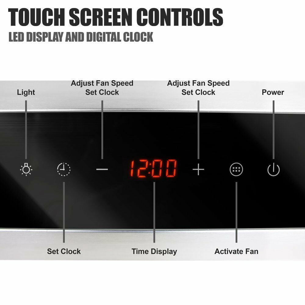 LiveTech Stainless Steel 30" Under Cabinet *DUCTED* Range Hood 400 CFM *DUCTED* *DUCTED* *DUCTED*